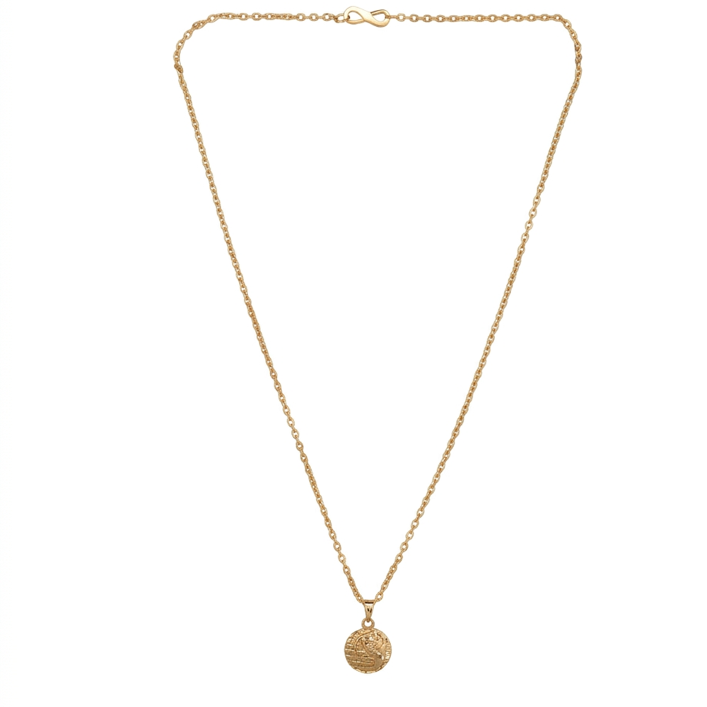 Urthn Rose Gold Plated Stylish Chain Pendant For Women & Girls(Pack of 12)