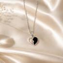 Urthn Silver Plated Heart Shape Chain Pendant For Women/ Girls(Pack of 12)