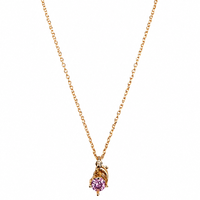 Urthn Crystal Stone Dolphin Chain Pendant For Women/ Girls (Pack of 12)