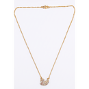 Urthn Rainbow Austrian Stone Swan Chain Pendant For Women/ Girls (Pack of 12)