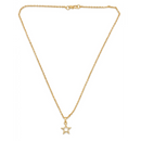 Urthn Gold Plated Modern Star Shape Chain Pendant for Women/ Girls (Pack of 12)