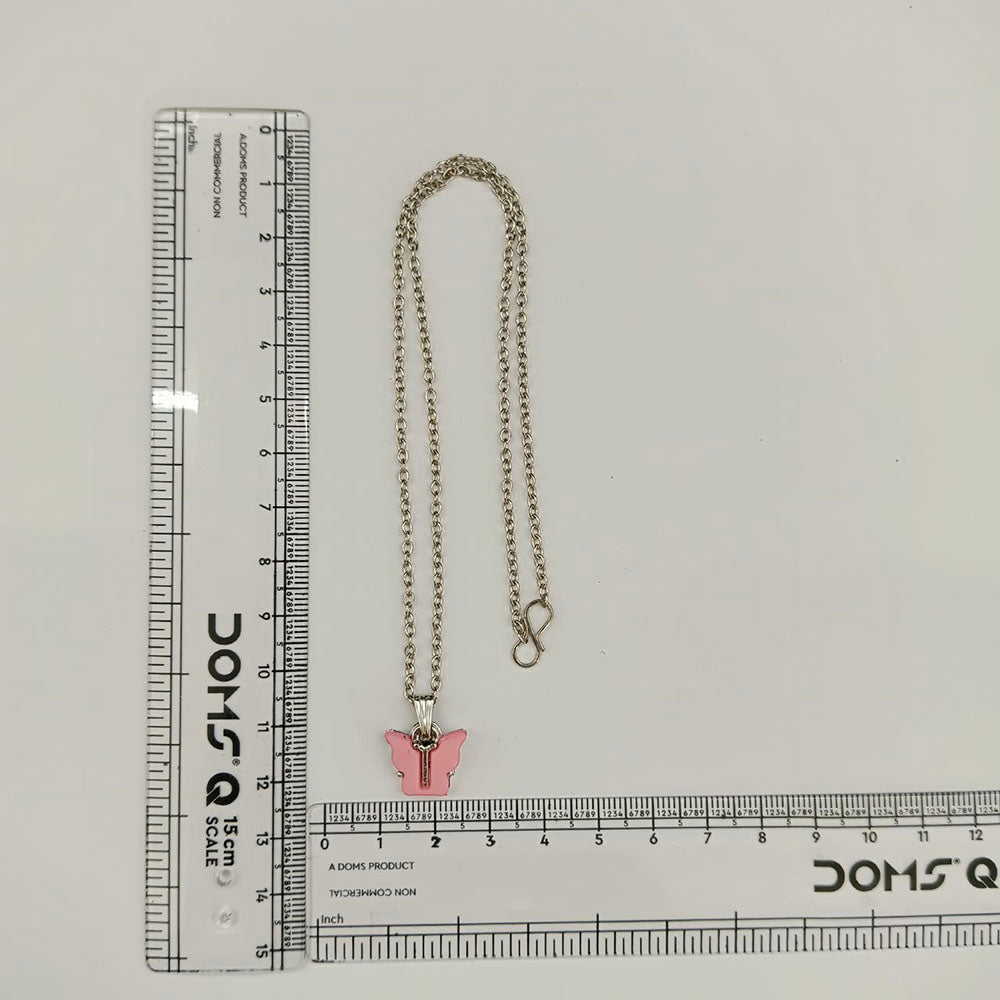 Urthn Butterfly Chain Pendant for Women Stylish Trendy Fashion Jewellery(Pack of 12)