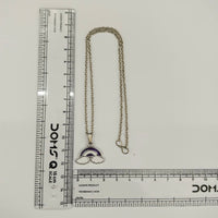 Urthn Cute Rainbow Charm Pendant Necklace for Women Trendy Daily Wear Accessory(Pack of 12)