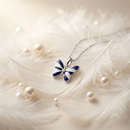 Urthn Graceful Butterfly Shape Meenakari Chain Pendant | Designer Jewellery for Women - 1205096E(Pack Of  12)