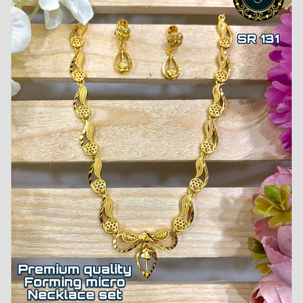 Siara Collections Forming Gold Necklace Set