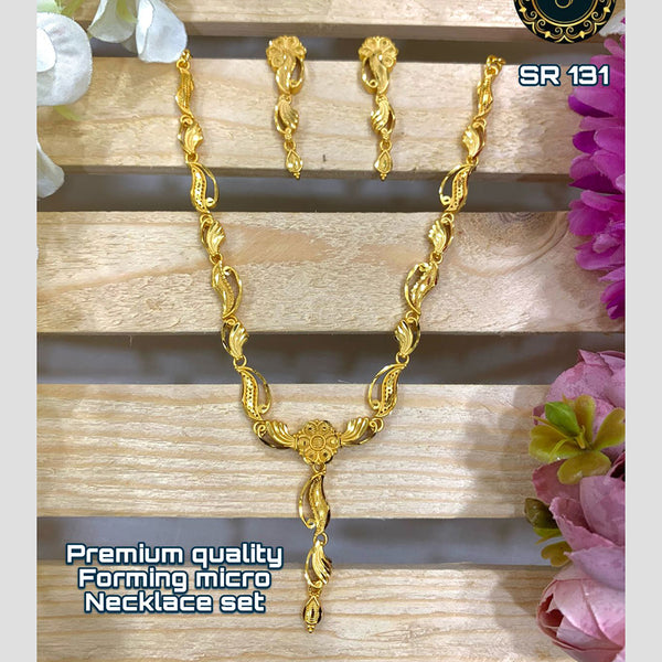 Siara Collections Forming Gold Necklace Set