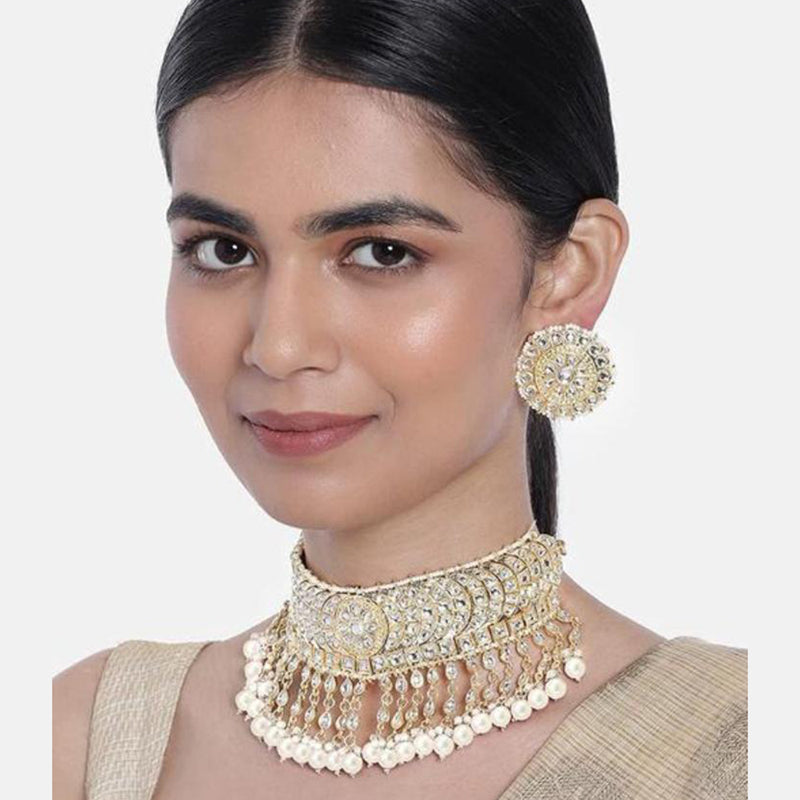 JCM Jewellery Gold Plated Choker Necklace Set