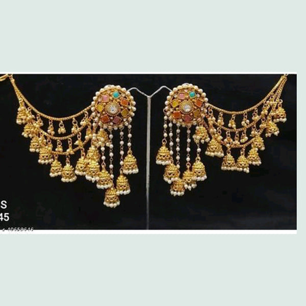 JCM Jewellery Gold Plated Kanchain Earrings
