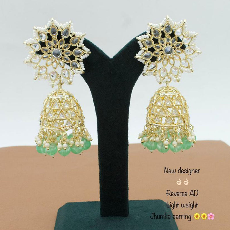 JCM Jewellery Gold Plated Crystal Stone Jhumki Earrings