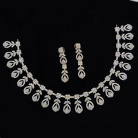 JCM Jewellery Silver Plated Austrian Stone Necklace Set