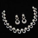 JCM Jewellery Silver Plated Austrian Stone Beads Necklace Set