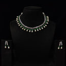 JCM Gold Plated American Daimonds And Pearls Neckalce Set