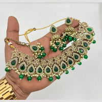 Lucentarts Jewellery  Kundan & Beads Necklace Set