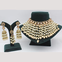 Lucentarts Jewellery  Kundan & Beads Necklace Set