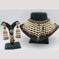 Lucentarts Jewellery  Kundan & Beads Necklace Set