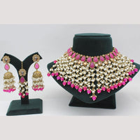 Lucentarts Jewellery  Kundan & Beads Necklace Set