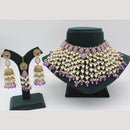 Lucentarts Jewellery  Kundan & Beads Necklace Set