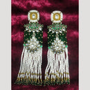 JCM Jewellery Ethnic Gold Plated Kundan and Pearl Dangler Earrings