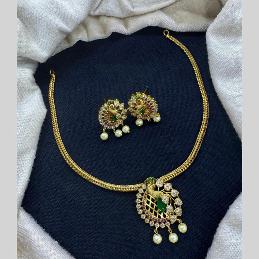 JCM Pota Stone Dancing Peacock Necklace Set