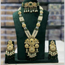 JCM Jewellery Double Layer Kundan and Pearl Long Necklace Set