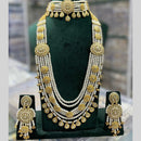 JCM Jewellery Kundan and Beads Multi Layer Long Necklace Set