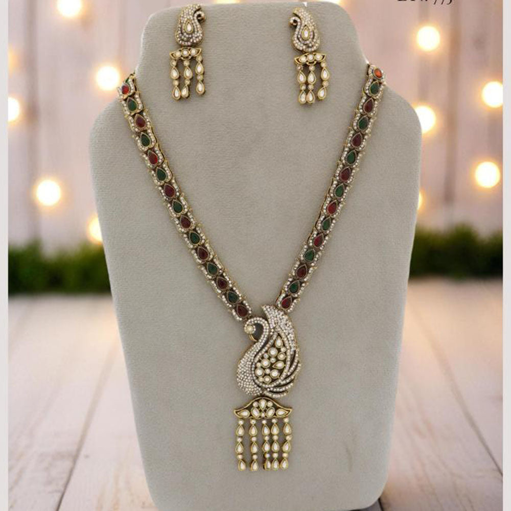 JCM Jewellery Designer Kundan Stone Necklace Set Premium Quality Festive Wear Jewellery