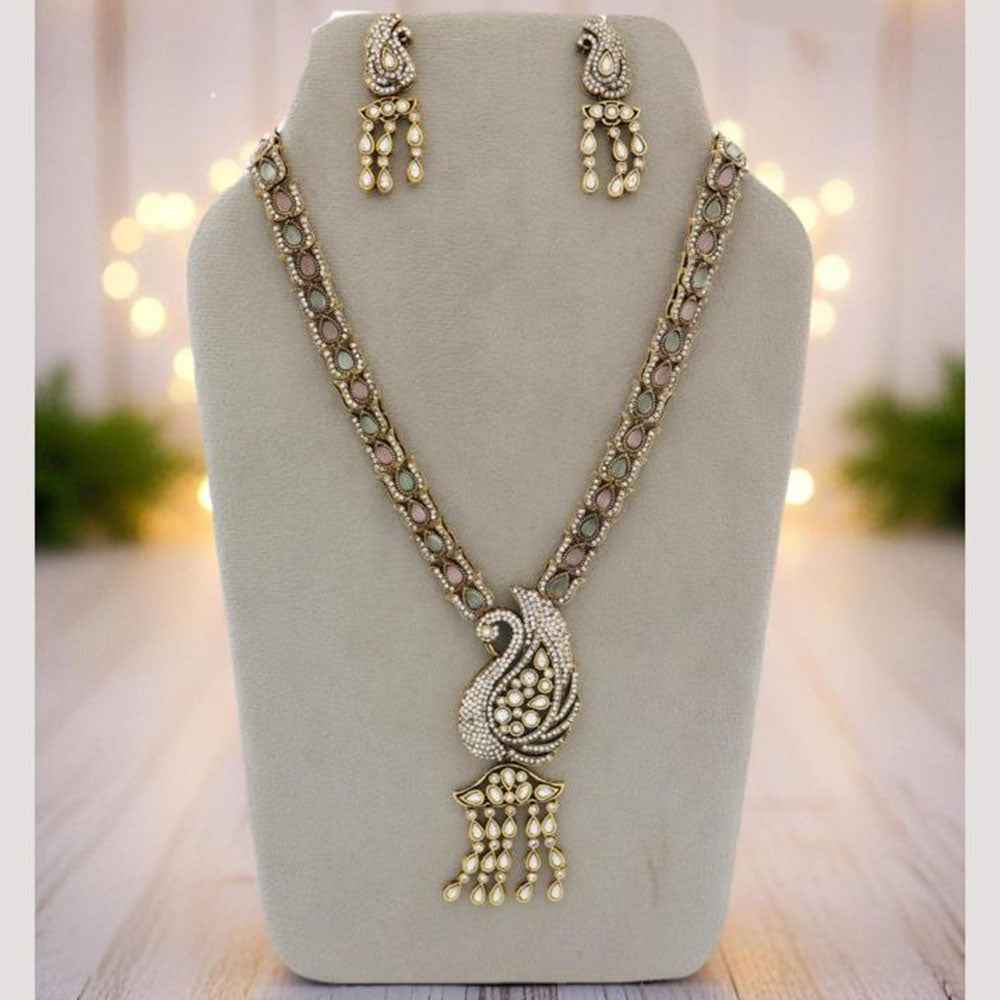 JCM Jewellery Designer Kundan Stone Necklace Set Premium Quality Festive Wear Jewellery