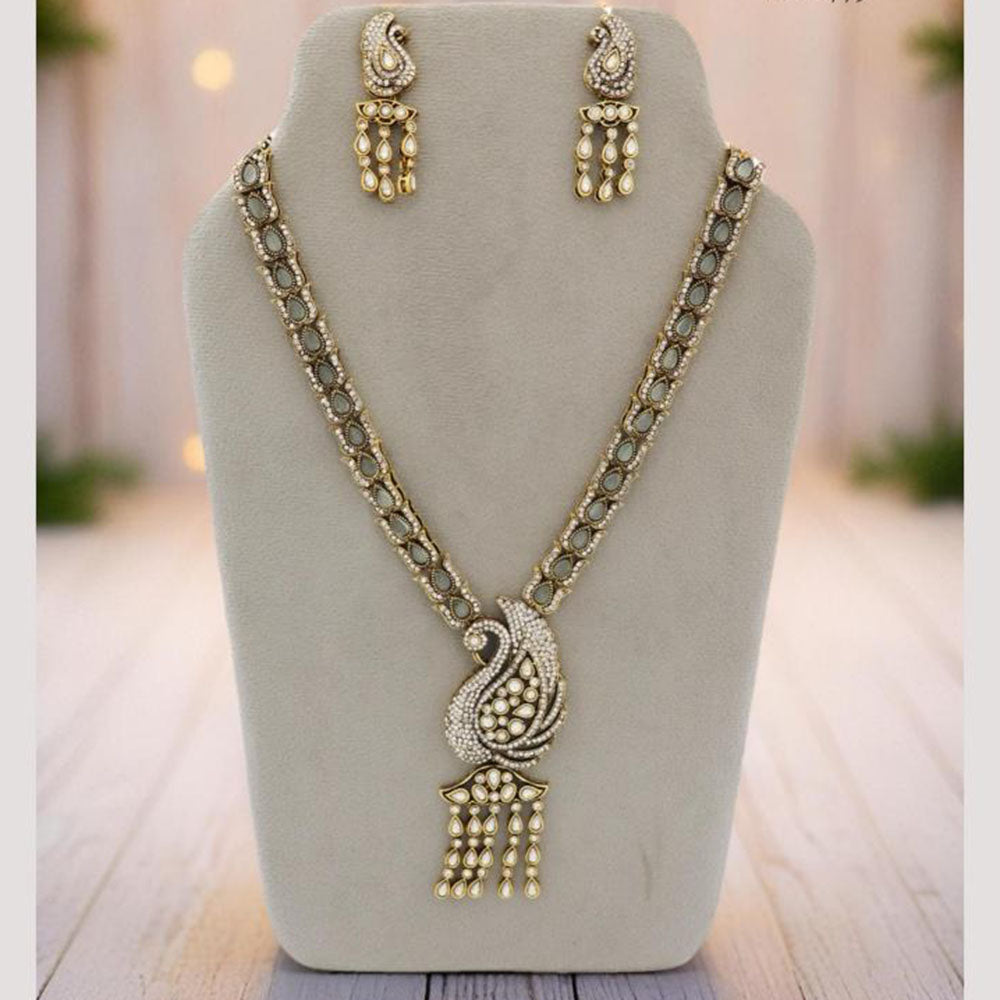 JCM Jewellery Designer Kundan Stone Necklace Set Premium Quality Festive Wear Jewellery