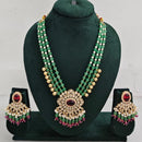JCM Jewellery Wedding Wear Kundan and Beads Necklace Set Jewellery