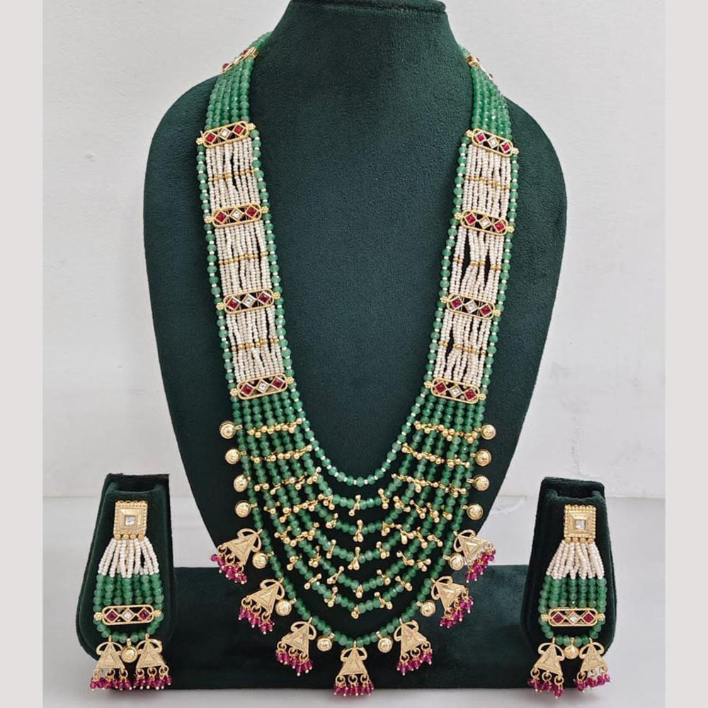JCM Jewellery Exclusive Kundan and Beads Necklace Set Stylish Jewellery for Weddings