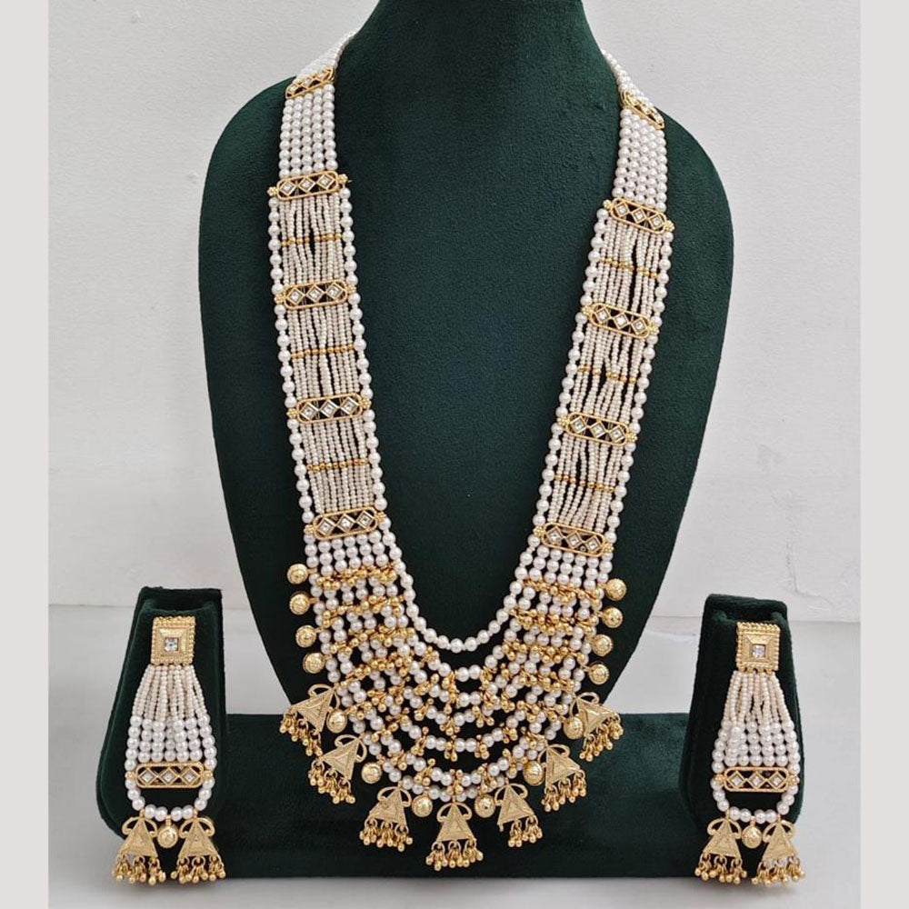 JCM Jewellery Exclusive Kundan and Beads Necklace Set Stylish Jewellery for Weddings