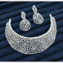 JCM Jewellery Elegant American Diamond Choker Necklace Set Party Wear Jewellery