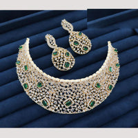 JCM Jewellery Elegant American Diamond Choker Necklace Set Party Wear Jewellery