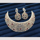 JCM Jewellery Elegant American Diamond Choker Necklace Set Party Wear Jewellery