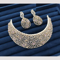 JCM Jewellery Elegant American Diamond Choker Necklace Set Party Wear Jewellery