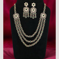 JCM Jewellery Exclusive American Diamond Necklace Set - Starry Shine