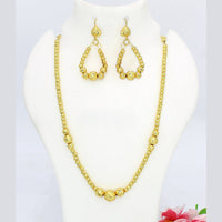 Mahavir Forming Look Gold Plated Long Necklace Set