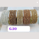 Chitra Bangles Glass Austrian Bangle Set (12 Piece In One Box)