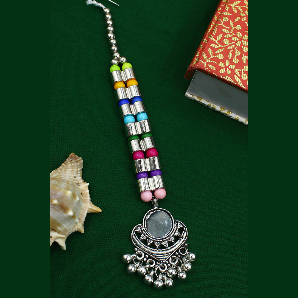 Mahavir Oxidised Plated Mangtikka
