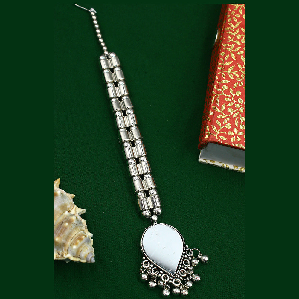 Mahavir Oxidised Plated Mangtikka