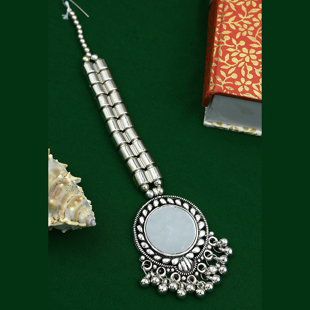 Mahavir Oxidised Plated Mangtikka