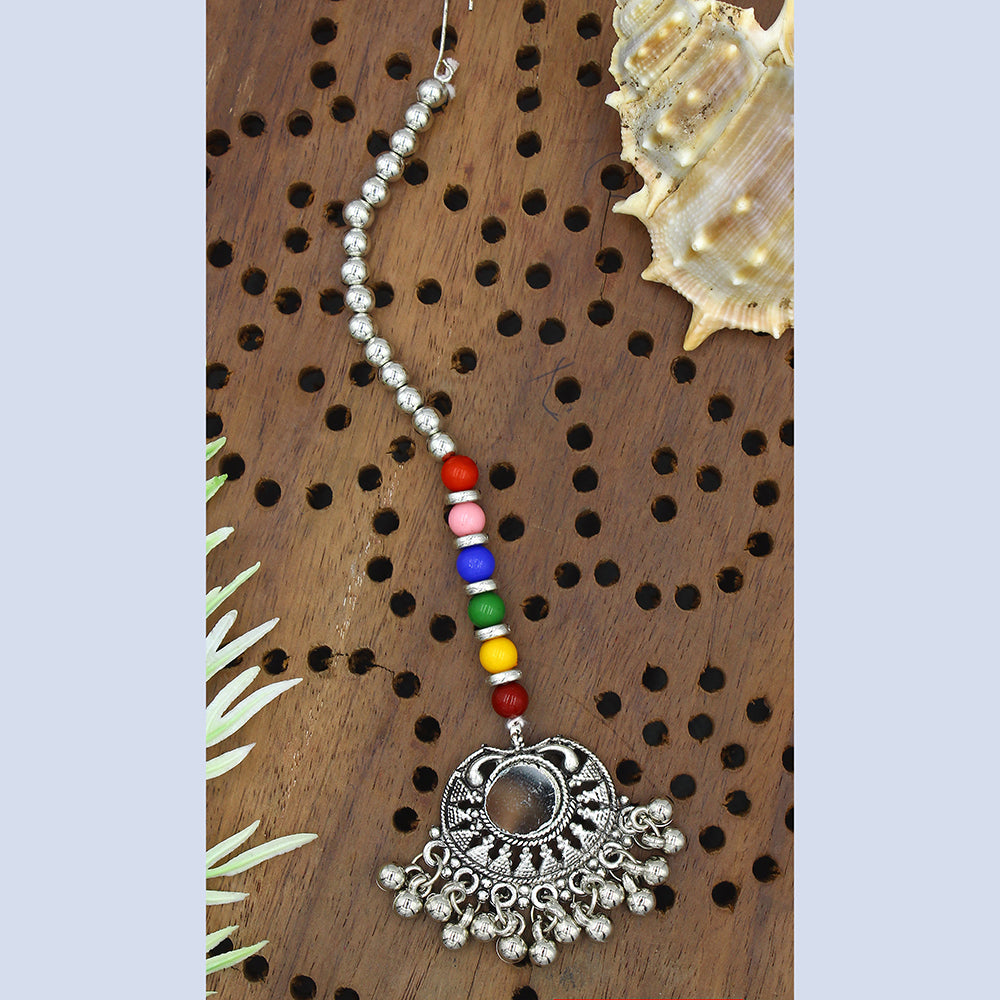 Mahavir Oxidised Plated Mangtikka