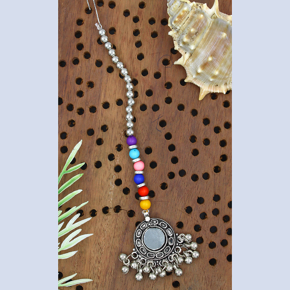 Mahavir Oxidised Plated Mangtikka