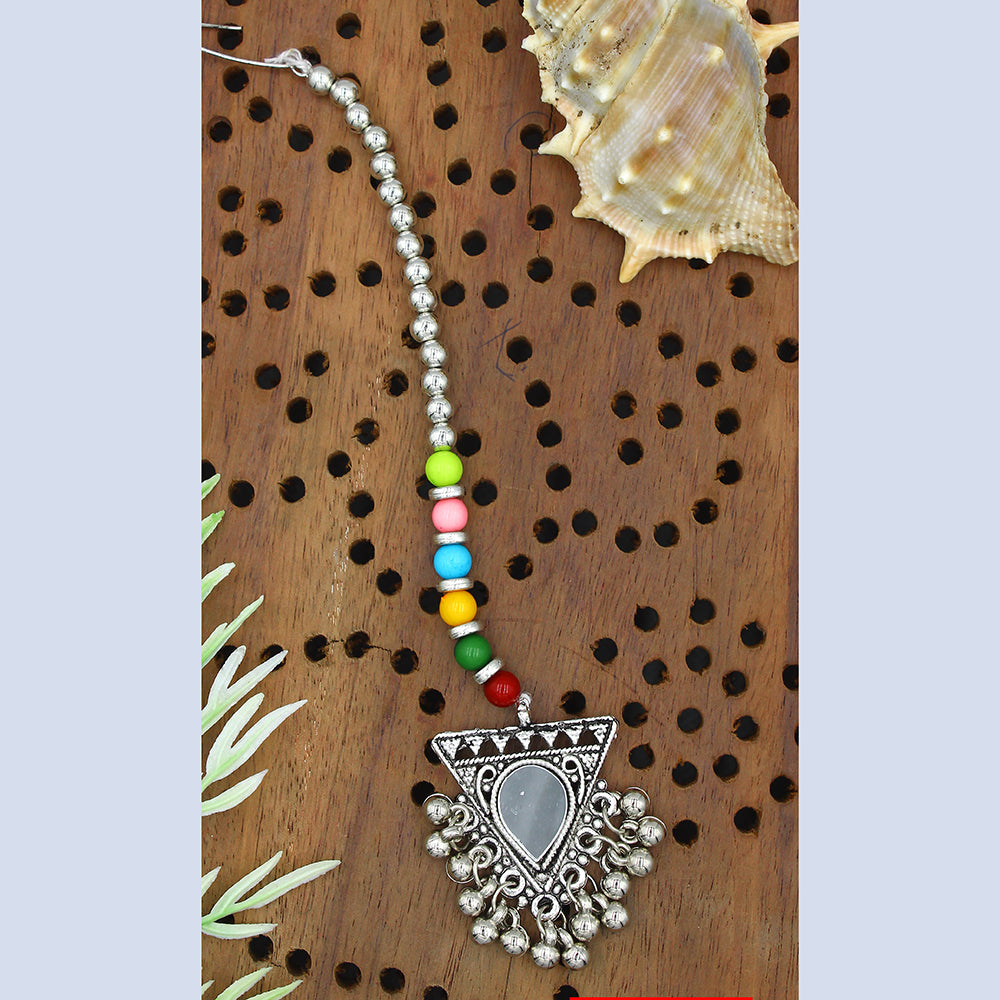 Mahavir Oxidised Plated Mangtikka