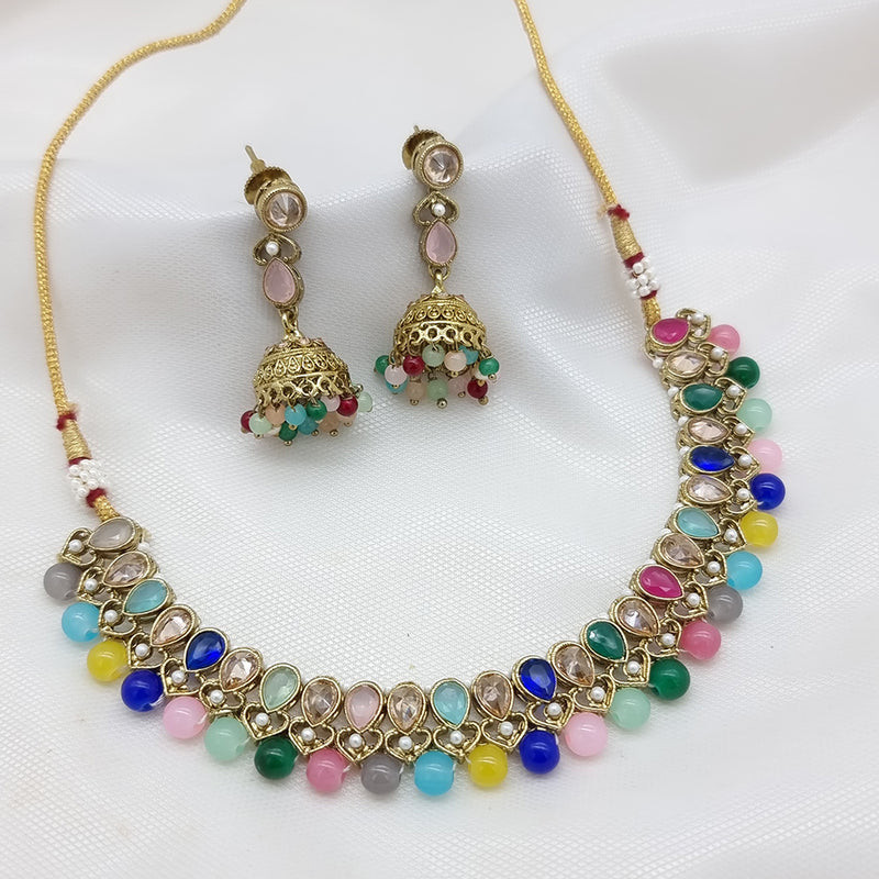 JCM Gold Plated Beads Necklace Set