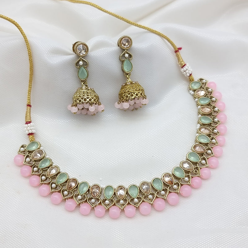 JCM Gold Plated Beads Necklace Set