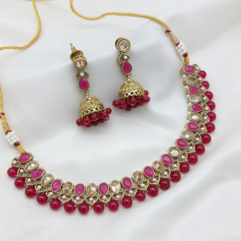 JCM Gold Plated Beads Necklace Set