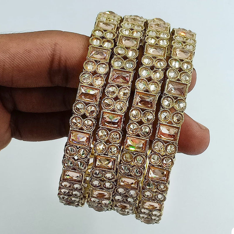 Jcm Gold Plated Crystal Stone Bangle Set