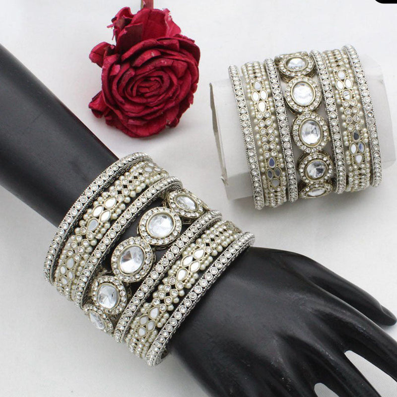 JCM Gold Plated Crystal Stone Bangle Set