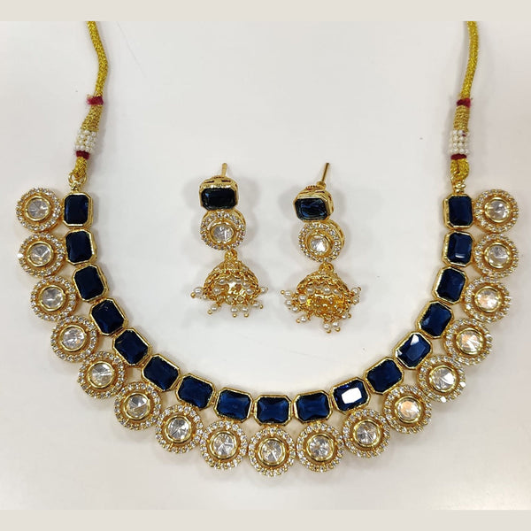 JCM Gold Plated Crystal And Austrian Stone Necklace Set